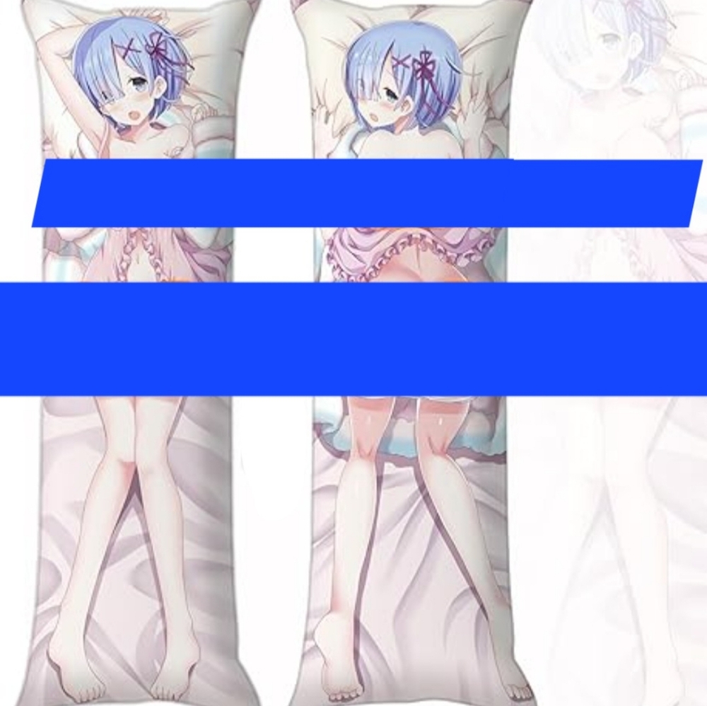 Anime Rem Hentai Waifu Dakimakura Double Sided Pillow Cover